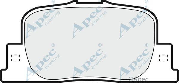 APEC BRAKING stabdžių trinkelių rinkinys, diskinis stabdys PAD1235